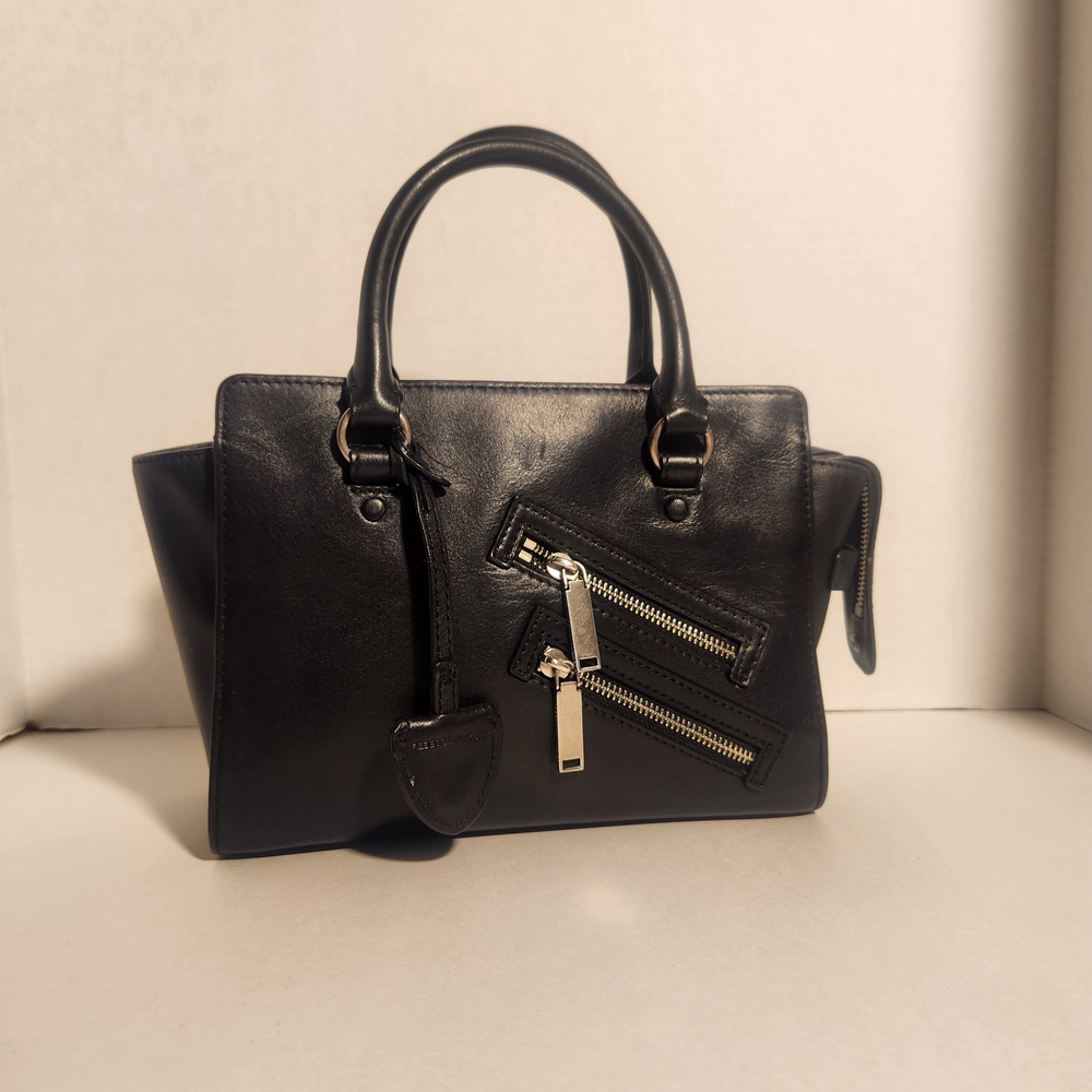 Rebecca Minkoff Jamie Black Satchel with Silver Hardware